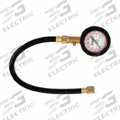 HALTEC Truck Tire Gauge: Tire Pressure Gauge, Analog, 5 psi Pressure Increments, 13 in Overall Lg (MPN GA-274). Key specifications — Product Type: Tire Pressure Gauge; Gauge Type: Analog; Material: Metal; Brand: HALTEC.