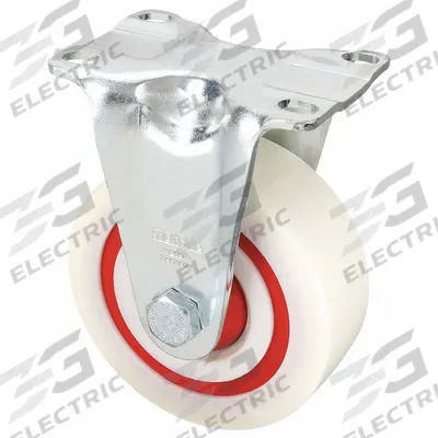 APPROVED VENDOR Plate Caster: Corrosion-Resistant, Rigid, 5 in Wheel Dia, 1 3/8 in Wheel Wd - Debris-Resistant Plate Casters