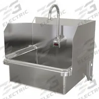 SANI-LAV Hands-Free Sink: 1 Stations, 7 in Bowl Dp, 17 in Bowl Lg, 14 in Bowl Wd, Faucet Included (MPN 707A). Key specifications — Includes Side Splash: Side Splash Included; Series: Stainless Steel Hand Wash Sink; Brand: SANI-LAV; Power Source: AC Powered.