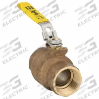 APOLLO Manual Two-Way Ball Valve: 1 1/4 in, Bronze, Straight, FNPT x FNPT, Full Port, Two-Piece (MPN 77C10627A). Key specifications — Brand: APOLLO; Handle: Locking Lever.