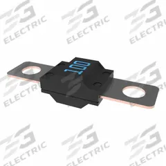 LITTELFUSE Automotive Fuse: MIDI® 498 Series, Two-Hole, Bolt-On, Time-Delay, 100 A, 32 V DC (MPN 0498100.TXN). Key specifications — Brand: LITTELFUSE; Series: MIDI® 498.