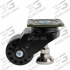FOOT MASTER Plate Caster: Nylon Tread, 75 mm Wheel Dia, 110 mm Mounting Ht, 1,543 lb Load Capacity (MPN GDL-75-ASF-NYD-FBL). Key specifications — Brand: FOOT MASTER; Frame Color: Black.