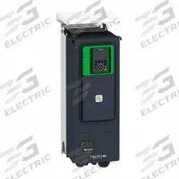 SCHNEIDER Variable Frequency Drive: In Phase Three, Out Phase Three, 15 hp, No Bypass, Programmable (MPN ATV650D11N4EU). Key specifications — Style: Compact; Color: Black/Green; Output Phase: Three.