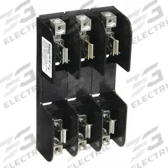 MERSEN Fuse Block: Open Block Design, 3 Pole, 250 V AC, Box Lug, Non-Indicating (MPN 21038R). Key specifications — Brand: MERSEN.