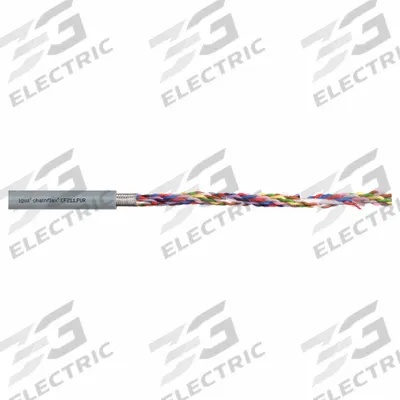 CHAINFLEX Data Cable: 24 AWG, 8 Conductors, Order by the Foot, PUR Jacket - Continuous Flexing Data Cables