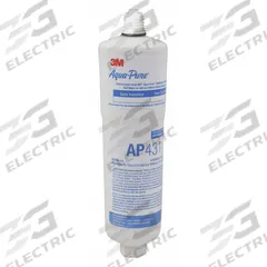 3M AQUA-PURE Quick-Connect Water Filter: 10 gpm, Polyphosphate, 8 in Overall Ht (MPN AP43111). Key specifications — Reduces: Scale; Filter Media: Polyphosphate; Brand: 3M AQUA-PURE.