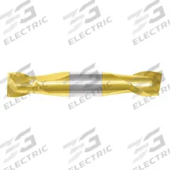 APPROVED VENDOR Square End Mill: Carbide, TiN Coated, Double End, 2 Flute, 1/8" Mill Dia, 1/4" LOC (MPN 234-001041)