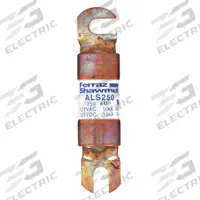 MERSEN Forklift Limiter Fuse: ALS Series, Bolt-On, Gen Purpose, 250 A, 125 V DC, Non-Indicating (MPN ALS250). Key specifications — Brand: MERSEN; Series: ALS.