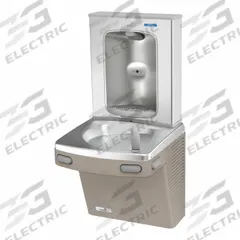 OASIS Drinking Fountain with Bottle Filler: On-Wall, 8 gph @ 50°F, Steel, Tan, 51 1/8 in Ht (MPN PG8EBF SAN). Key specifications — Brand: OASIS; Housing Material: Steel; Filter Access: Top Panel Access; Housing Finish: Sandstone; Chilling Capacity: 8 gph @ 50°F; Housing Color: Tan.