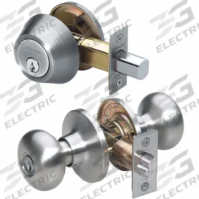 MASTER LOCK Door Locket-Deadbolt Combo: Office Knob Locksets