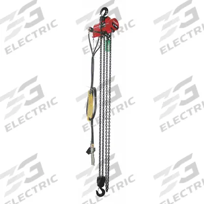 Dayton Air Chain Hoist: Hook Mounted - No Trolley, 2,000 lb Lifting Capacity, 23 fpm Lift Speed - General Purpose Air Hoists