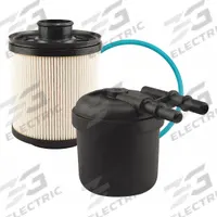 BALDWIN FILTERS Fuel Filter Element: Cartridge, 4 in Outside Dia, 1 3/8 in Inside Dia, Diesel Fuel (MPN BF9895 KIT). Key specifications — Baldwin Interchange: BF9895 KIT; Brand: BALDWIN FILTERS; Media Material: Cellulose; Includes: Attached Gasket; Compatible Vehicle Type: Buses; Compatible Vehicle Make: Ford.