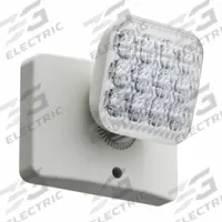 Remote Head: LED, Plastic, Ceiling/Wall, 1 W Lamp Watt, 1 Lamps, 3.6 V, Adj, 13M588/487V38/487V39 (MPN ERE W SGL SQ M12). Key specifications — Compatible Mfr. Model Number: EU2C HO; Mounting Location: Wall; Voltage: 3.6 V; Adjustable: Yes; Housing Color: White; Brand: LITHONIA LIGHTING.