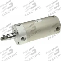 SMC Round Body Cylinder: 2 1/2 in Bore, 3 in Stroke, Repairable, Aluminum, Basic Mounting, NCG, Air (MPN NCDGBN63-0300). Key specifications — attr1122958: Rotating Rod; attr942235: Carbon Steel; attr942202: SMC; attr942209: Aluminum; attr942227: Basic; attr942243: NCG.