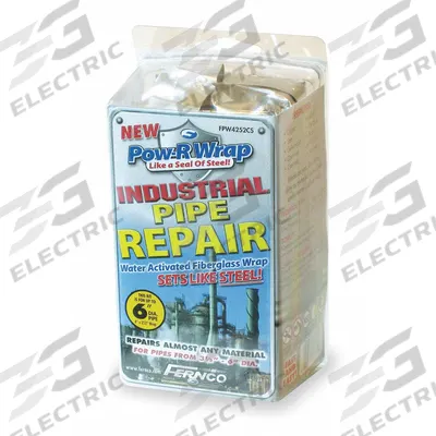 FERNCO Pipe Repair Kit: Resin Fiberglass, 4 in W x 252 in L Wrap Size - Repair Kits for Tube & Pipe