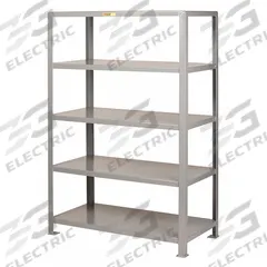 LITTLE GIANT Metal Shelving: Heavy-Duty, Standalone, 60 in x 30 in, 72 in Overall Ht, 5 Shelves (MPN 5SH-3060-72). Key specifications — Brand: LITTLE GIANT; Finish: Powder Coated; Color: Gray.