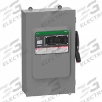 SCHNEIDER Safety Switch: Fusible, 200 A, Three Phase, 600V AC/DC, Galvanized Steel, Indoor (MPN VH364NAWKGL). Key specifications — Brand: SCHNEIDER.