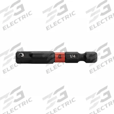 APEX Impact 1/4" Drive Socket Adapter: 1/4 in Input Drive Size, Black Oxide - 1/4" Male Hex Drive Impact Socket Adapters