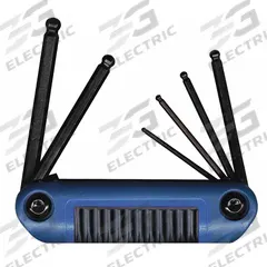 EKLIND Hex Key Set: 1 - 5 Pieces, Fold-Up Hex, Folding, Metric, Short, 1 Pieces, Folding Holder (MPN 25169). Key specifications — attr1205553: Not Tether Capable; attr1205554: EKLIND; attr1205568: Black Oxide; attr1293176: 1 - 5 Pieces.