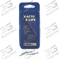 X-ACTO Replacement Blade: 1 17/32 in Blade Lg, 11/32 in Blade Wd, 43WA45/43WA46, 100 PK (MPN X611). Key specifications — attr307708: 43WA46; attr307711: Carbon Steel; attr307707: No; attr324888: X-ACTO.