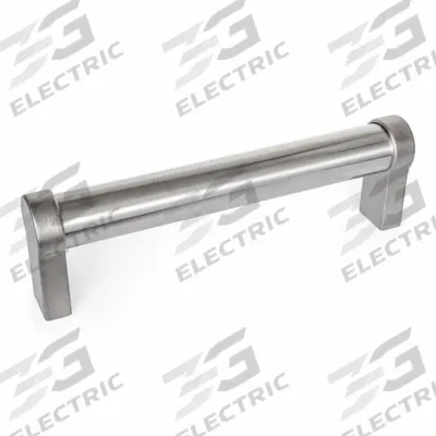 JW WINCO Pull Handle: Threaded Holes, Rear-Mount, 19.69 in Mounting Hole Center to Center - Load-Rated Straight-Leg Tubular Pull Handles
