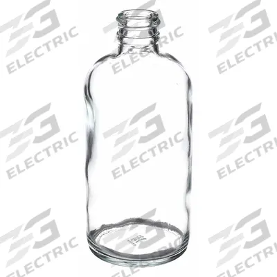 KIMBLE Storage Bottle: 250 mL, Colorless, 24-400 mm, No Closure, 108, No Closure - Clear Narrow Mouth Round Glass Lab Bottles