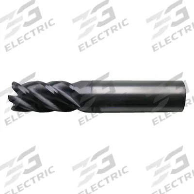 CLEVELAND Corner Radius End Mill: Carbide, 5 Flute, 1/4" Mill Dia, 3/4" LOC, 0.02" Rad - Fast-Cutting Carbide Corner-Radius End Mills