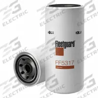 FLEETGUARD Automotive Fuel Filter: 17 in Overall Lg, 5 5/16 in Outside Dia, Diesel Fuel, Diesel (MPN FF5317). Key specifications — attr1137520: BF7639; attr1137521: FF5317; attr434022: FLEETGUARD; attr427730: Cellulose; attr1017113: Terex / Terex Advance.
