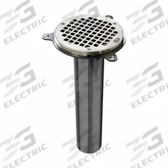ZURN Floor Drain: Round, Stainless Steel, 12 1/2 in Overall Ht, 3 in Nominal Pipe Size, Square Holes (MPN ZPD1-3NH-6LR-SS). Key specifications — Brand: ZURN; Connection Type: No Hub.