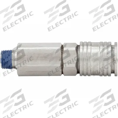 SPEEDAIRE Quick Connect Hose Coupling: 3/8 in Body Size, 3/8 in Hose Fitting Size - Universal Interchange Stainless Steel Quick-Connect Air Coupling Bodies