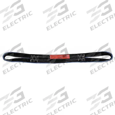 LIFT-ALL Web Sling: Type 6, Polyester, 2 Plies, 8 ft Sling Lg, 9 in Eye Lg - Abrasion-Resistant Polyester Reverse-Eye Web Slings