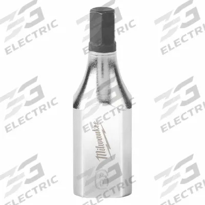 MILWAUKEE Socket: 3/8 in Drive Size, Hex Tip, 6 mm Tip Size, 1 3/4 in Overall Lg - Hex Bit Sockets
