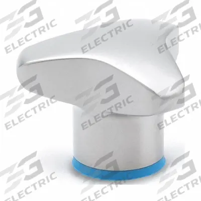 JW WINCO Hand Knob: 3 Point, Stainless Steel, M10x1.5 Thread - Hygienic 3-Arm Knobs with Threaded Hole