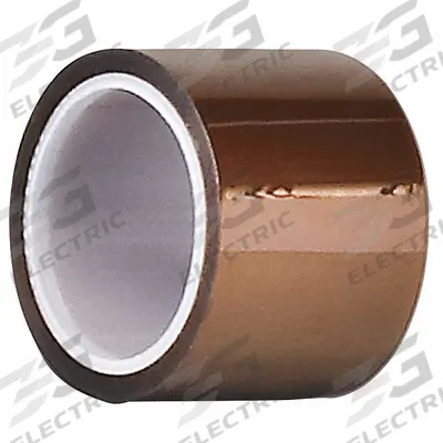 3M Electrical Tape: 1 in Wd, 5 yd Lg, 2.7 mil Thick, Polyimide Film, Silicone - High-Temperature Electrical Tape