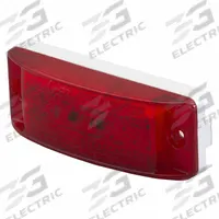 GROTE Clearance Marker Lamp: Clearance Light, LED, Rectangular, Red, Screw, Blunt Cut Wires (MPN G2102). Key specifications — Lens Color: Red; Brand: GROTE; Electrical Connection: Blunt Cut Wires; Lighting Technology: LED; Mount Type: Screw; SAE Lens Code: A.
