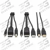 EATON TRIPP LITE Server Management Cable Kit: Display Port/DVI/Stereo Audio/USB 2.0, 6 ft Lg, Male (MPN P783-006-U). Key specifications — Brand: EATON TRIPP LITE; Connection Technology: DVI; Product Type: KVM Cable Kit; Supported Video Resolution - Maximum: 3840x2160 @ 60Hz; Compatible KVM Switch Type: Tripp Lite Series; End 1 Connection Type: 3.5 mm; DisplayPort; USB-A.