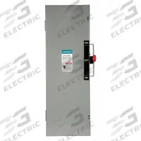 SIEMENS Safety Switch: Fusible, 100 A, Three Phase, 600V AC, Galvanized Steel, Indoor (MPN DTF363). Key specifications — Brand: SIEMENS.