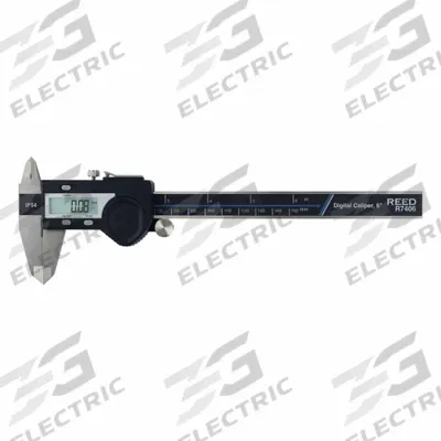 REED INSTRUMENTS Caliper: 0 in to 6 in /0 mm to 150 mm, IP54, 0.0005 in Resolution, 6 in - Calipers without SPC Output