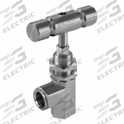 HAM-LET Plumbing Needle Valves: Angle Valve Body, 316 Stainless Steel, Integral Bonnet - Stainless Steel Angle-Body Needle Valves