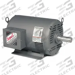 BALDOR General Purpose Motor: Rigid Base Mount, Totally Enclosed Fan Cooled, 2 hp, 575V AC (MPN EHM3558T-5). Key specifications — Brand: BALDOR; Nameplate Voltage @ 60 Hz: 575V AC; Full Load Current @ 60 Hz: 2.15 A; Nameplate RPM @ 60 Hz: 1,764 RPM; Motor Enclosure: TEFC.