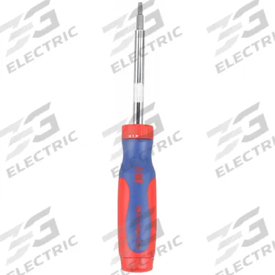 WESTWARD Multi-Bit Screwdriver: Security Hex/Security Torx/Spanner Tip, 14 Tips - Security Multi-Bit Screwdrivers