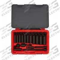 PROTO Socket Set: 1/2 in Drive, 30 Piece, SAE, 3/8 in to 1 1/16 in (MPN J74130IM). Key specifications — attr1224269: 1/2 in; attr1204685: Not Tether Capable; attr1204650: 3/8 in to 1-1/16 in; attr1204673: Socket Bits Not Included; attr1204688: PROTO; attr1206170: Standard Sockets.