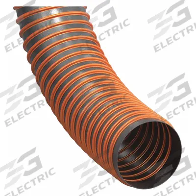 HI-TECH DURAVENT Industrial Ducting Hose: 10 in Hose Inside Dia., 25 ft Hose Lg, 8 psi - PVC Laminate Polyester Duct Hoses for Dust