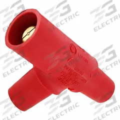 Tapping Tee: Female-Male-Female, Red, 600V AC, 400 A, Series 16 (MPN 16A22-UR). Key specifications — Brand: LEVITON; Gender Configuration: Female-Male-Female.