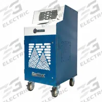 KWIKOOL Water-cooled cooling system: 600 sq ft – 700 sq ft, 13,800 BtuH, 115V AC, Cooling Only (MPN KWIB1811-3). Key specifications — Compatible Location: Indoor; Voltage: 115V AC; Includes Air Filter: Air Filter Included; Brand: KWIKOOL.