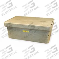 QUAZITE Underground Enclosure Assembly: 28 1/2 in x 15 1/2 in x 10 in Usable Int., Open Bottom (MPN PG1730Z80317). Key specifications — Brand: QUAZITE; Includes: Cover; Material: Monolithic Polymer Concrete; Cover Logo: Electric; Bottom Style: Open.