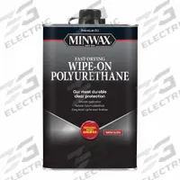 MINWAX Finish: Varnish, Interior, Oil, 32 fl oz Container Size, Wood, Gloss, Clear, Semi-Transparent (MPN 60900000). Key specifications — Brand: MINWAX; Transparency: Semi-Transparent; Use Location: Interior; Sheen: Gloss; Sub-Brand: Wipe-On; Color: Clear.