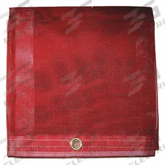 MAURITZON Tarp: 19.5 ft Lg, 19.5 ft Wd, Std Duty, 5 mil, Vinyl, Red, 10 oz/sq yd, PVC Coated (MPN MBT-12-00-2030). Key specifications — Color: Red; Brand: MAURITZON; Fabric Coating: PVC Coated.