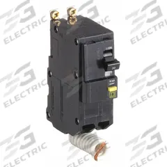 SQUARE D Miniature Circuit Breaker: 30 A, 120/240V AC, Single Phase, 10kA at 120/240V AC, 2 Poles (MPN QOB230GFI). Key specifications — Phase: Single; Amps: 30 A; AC Voltage Rating: 120/240V AC; Max. AIR Rating: 10kA at 120/240V AC; For Use With: QO Load Centers and NQ Panelboards; Brand: SQUARE D.