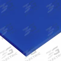 UHMW Polyethylene Bar: 0.5 in Thick, 1.5 in x 24 in, Opaque, Blue, 4,400 psi Tensile Strength (MPN PS-UHMW-GF-146). Key specifications — Impact Strength: 16.0 ft-lb/in; Backing Type: No Backing; Clarity: Opaque; Filler Material: Glass.